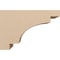 Ekena Millwork 6"W x 18"D x 12"H Classic Mediterranean Rough Cedar Woodgrain TimberThane Corbel, Primed Tan CORUR06X18X12MEDRCPR - alternate 4
